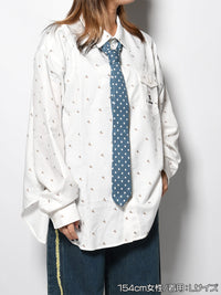 KNIT TIE LS SHIRT -PATTERN-