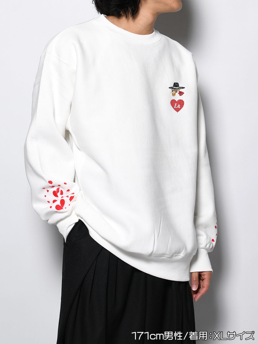 BROKEN HEART SWEAT -WHITE-