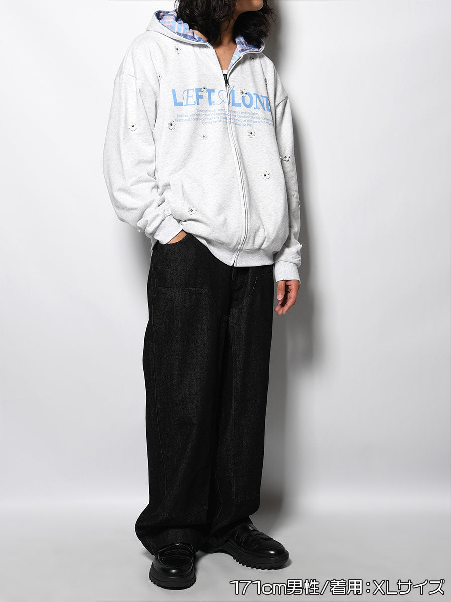 REVERSIBLE HOODIE -ASH-