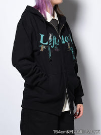 CAT ZIP PARKA -BLACK-