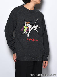 DOG KNIT -BLACK-