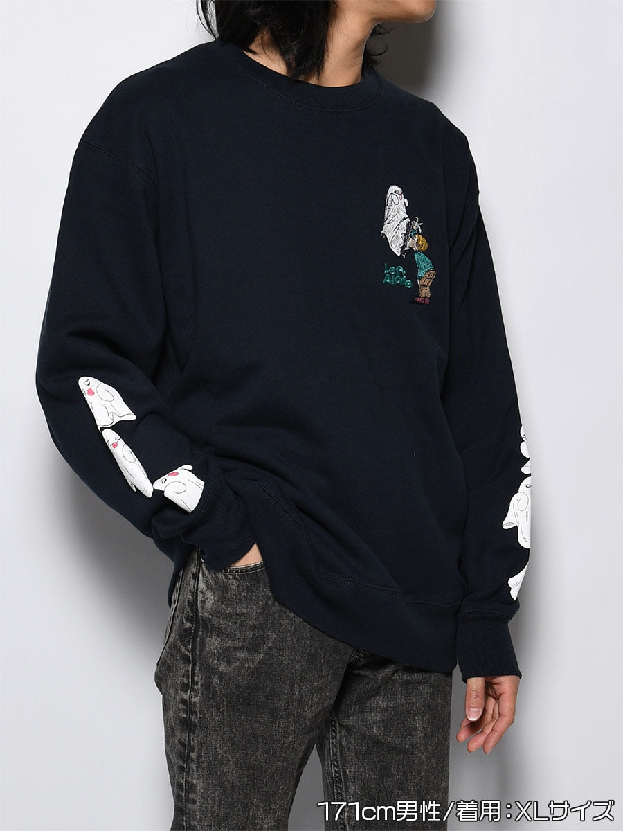 GHOST PUFF SWEAT -NAVY-