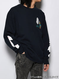 GHOST PUFF SWEAT -NAVY-