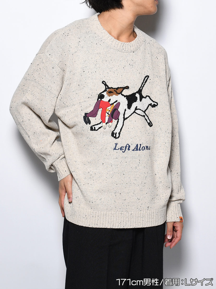 DOG KNIT -IVORY-