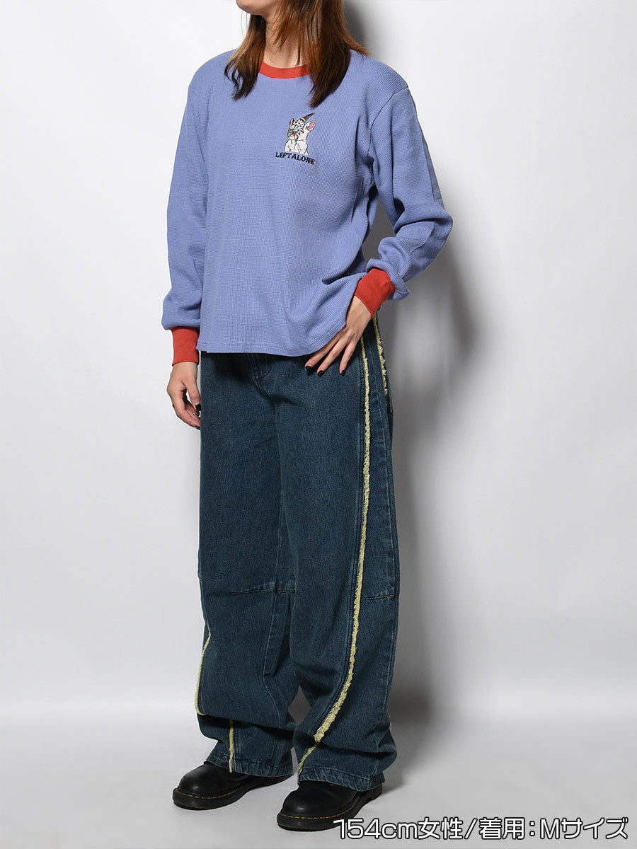 THERMAL RINGER LS TEE -BLUE-