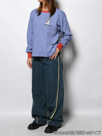 THERMAL RINGER LS TEE -BLUE-