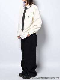 TIE L/S SHIRT -LIGHT YELLOW-
