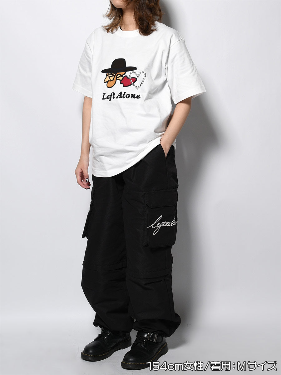 ICON FLOCKING SS TEE -WHITE-
