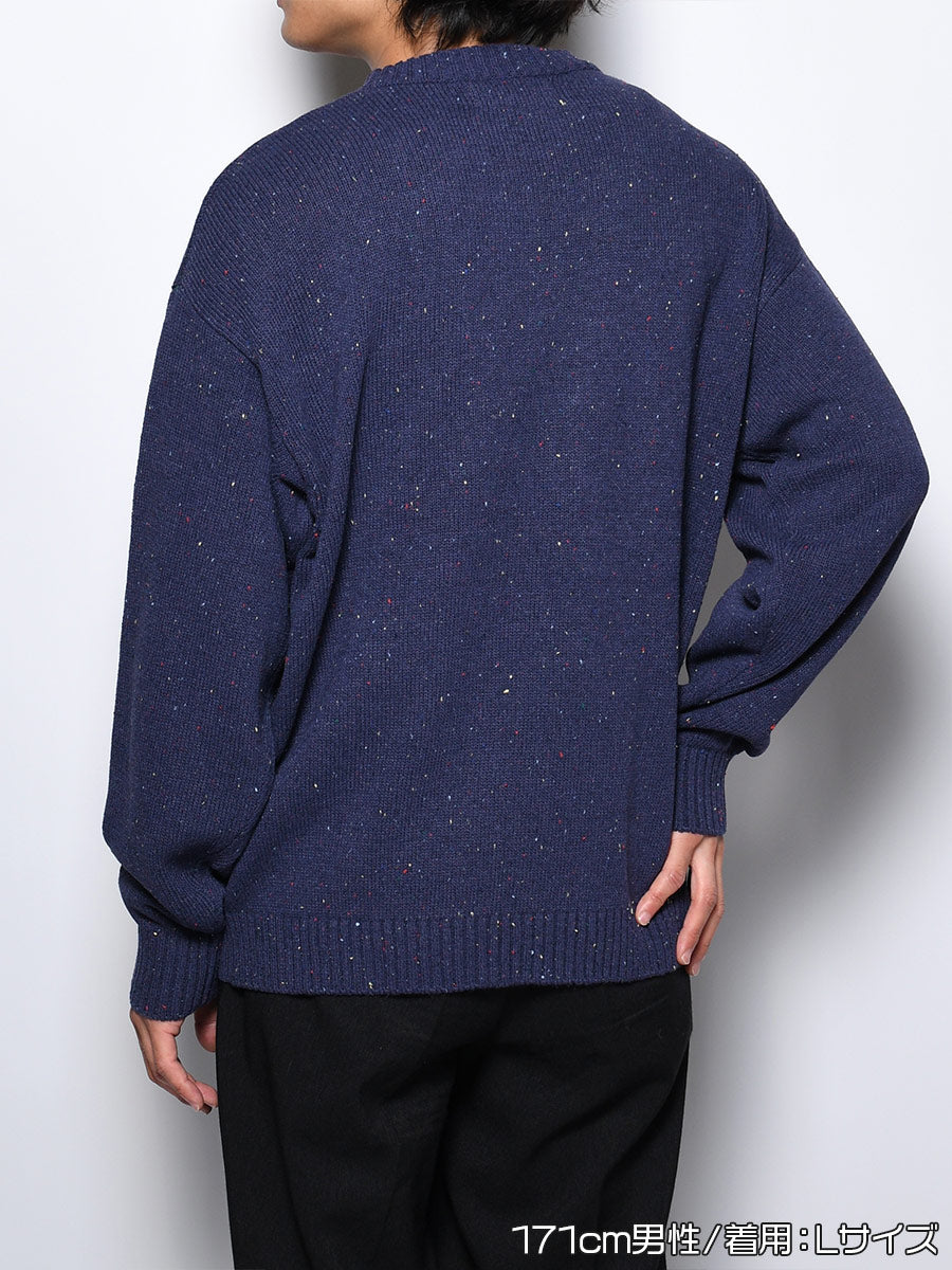 DOG KNIT -NAVY-