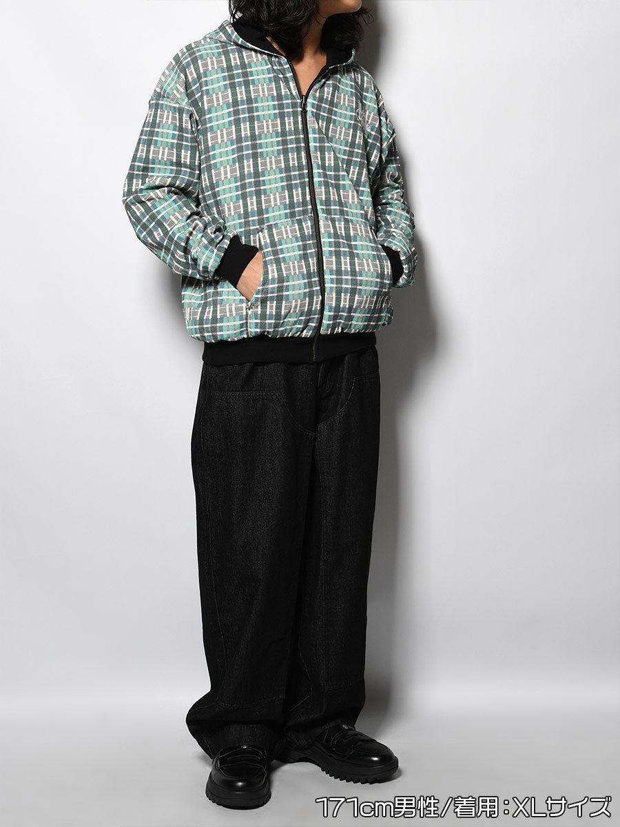 REVERSIBLE HOODIE -BLACK-