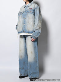 RAW WAVE DENIM JKT -L.INDIGO-