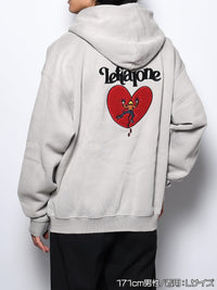 HEART ZIP PARKA -IVORY-