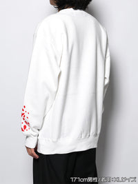 BROKEN HEART SWEAT -WHITE-