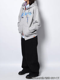 CAT ZIP PARKA -HEATHER GREY-