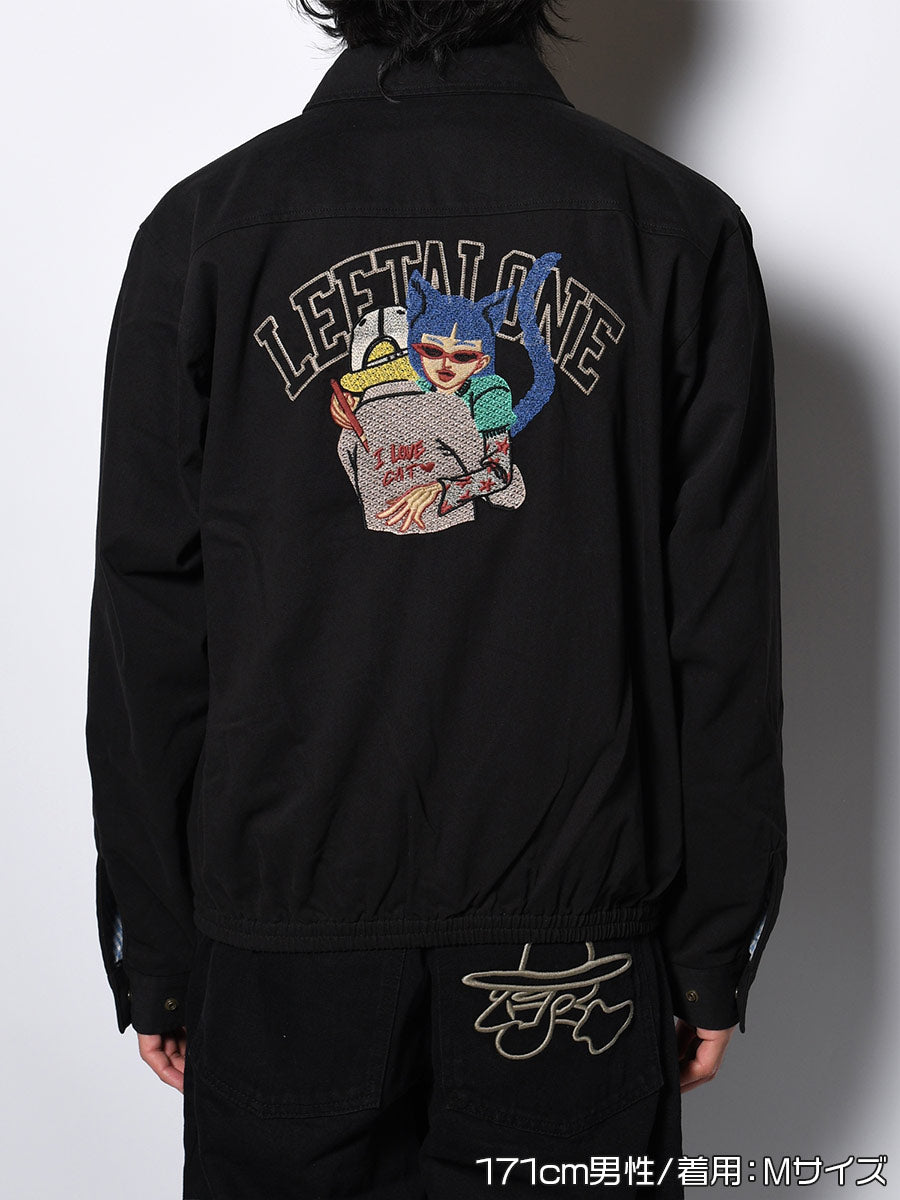 BLOUSON -BLACK-
