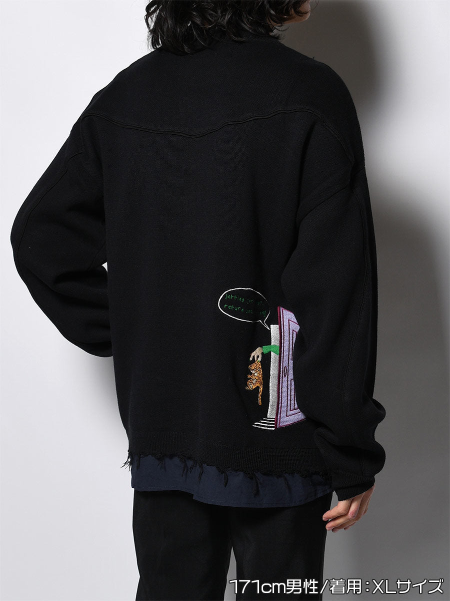 CREW KNIT -BLACK-