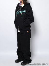 CAT ZIP PARKA -BLACK-