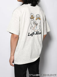 FLOWER BEHIND SS TEE -OATMEAL-