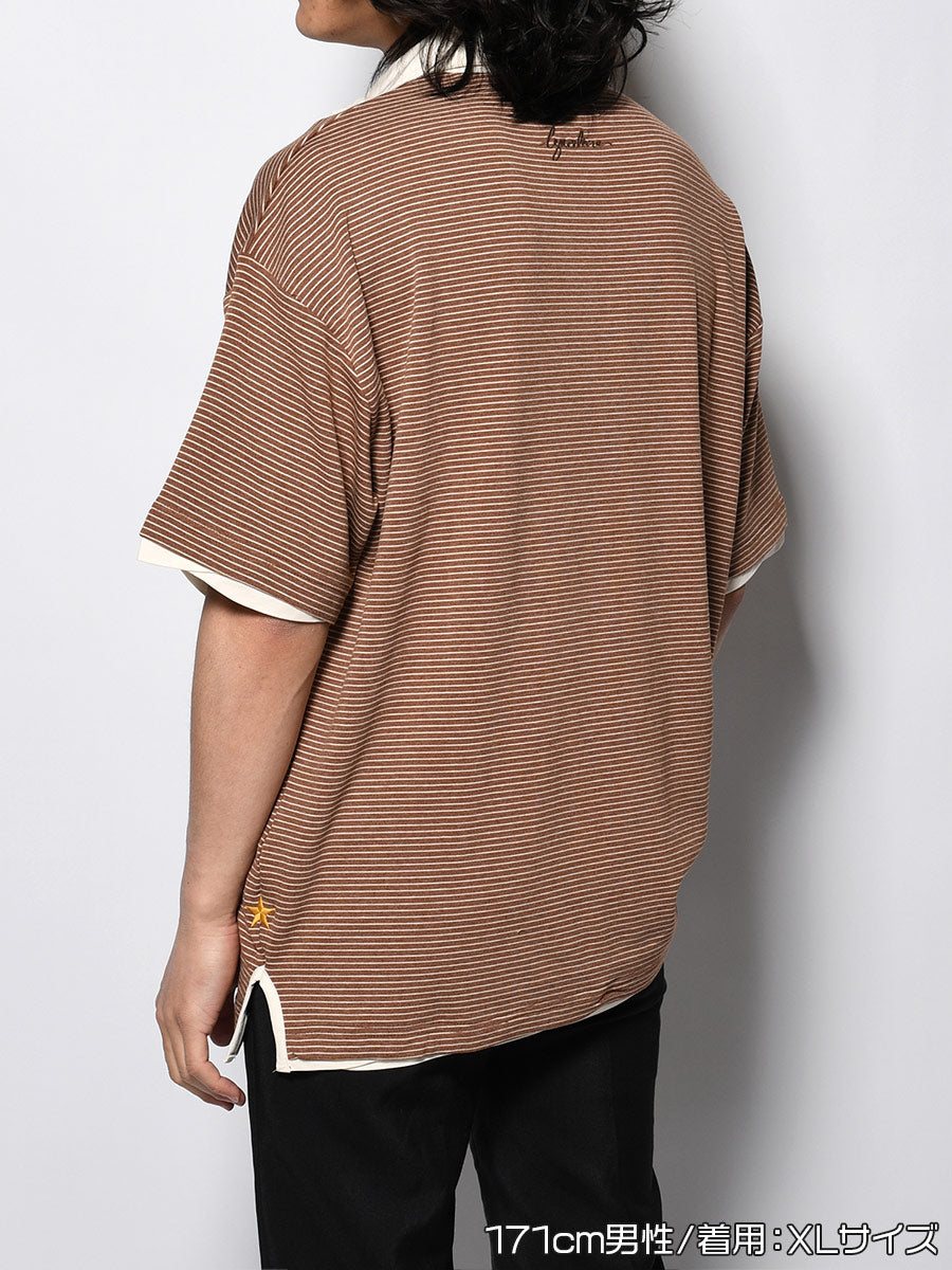 BORDER SS SKIPPER SH -BROWN-