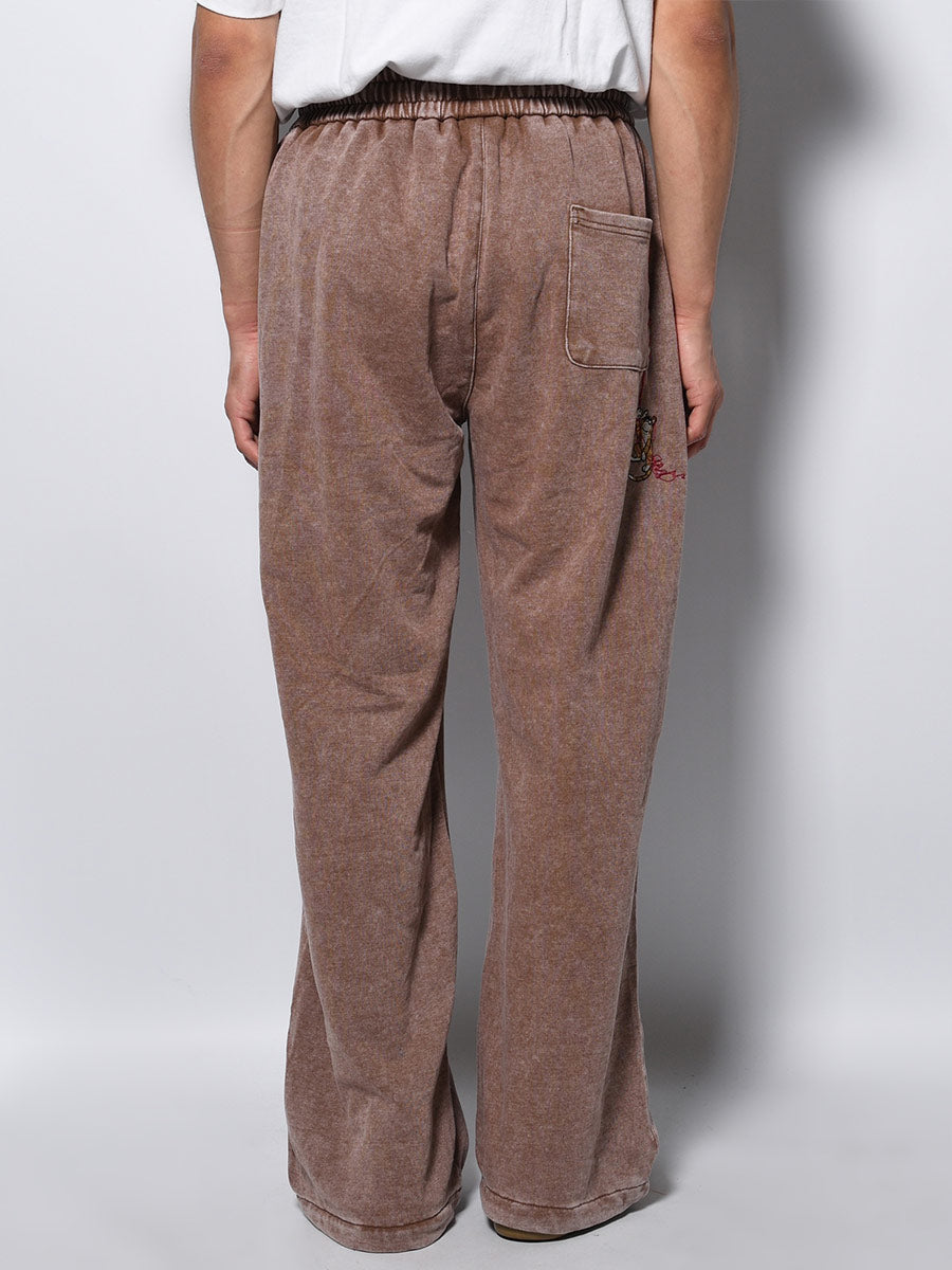 CAT SWEAT PANTS -BROWN-