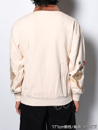 HALF ZIP SWEAT -IVORY-