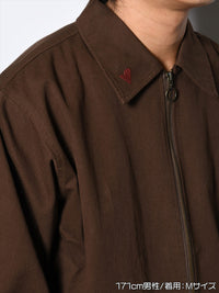BLOUSON -BROWN-