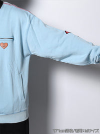 HALF ZIP SWEAT -LIGHT BLUE-