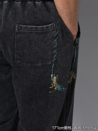 CAT SWEAT PANTS -BLACK-