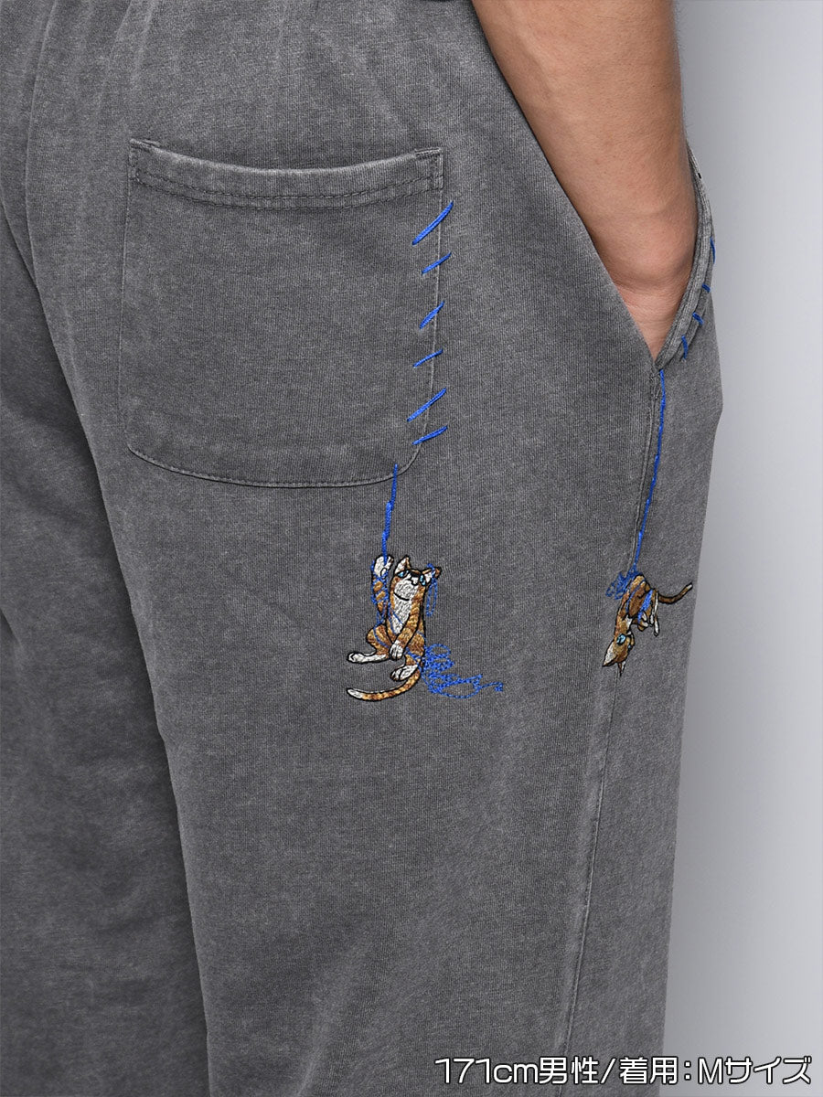 CAT SWEAT PANTS -GREY-