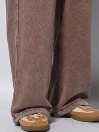 CAT SWEAT PANTS -BROWN-