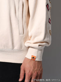 HALF ZIP SWEAT -IVORY-