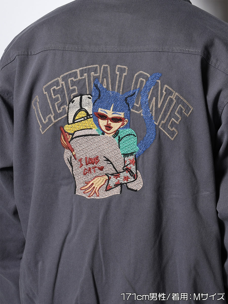 BLOUSON -GREY-