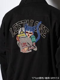 BLOUSON -BLACK-