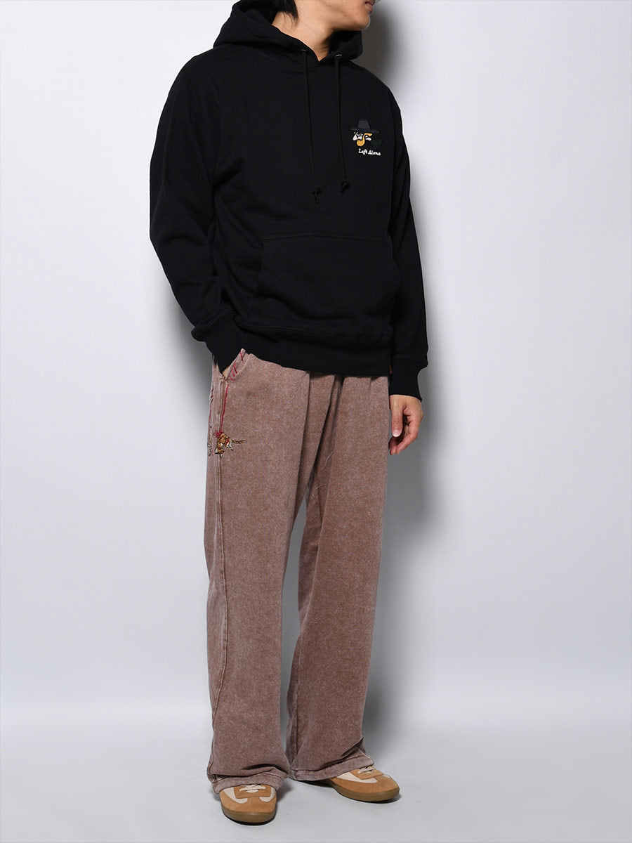 CAT SWEAT PANTS -BROWN-