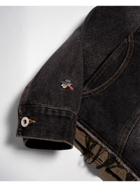 RAW WAVE DENIM JKT -BLACK-