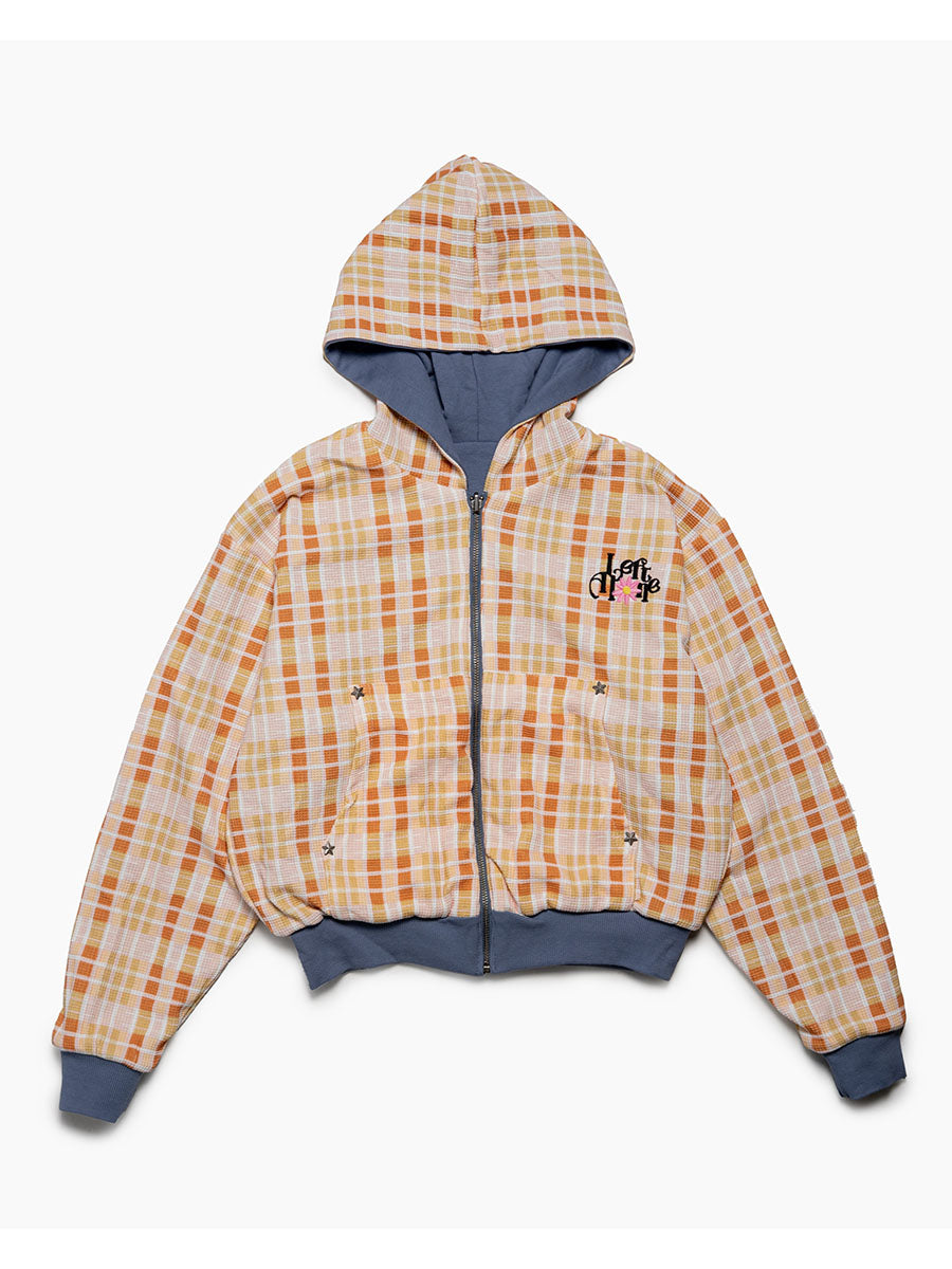 REVERSIBLE HOODIE -BLUE-