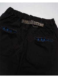 LEOPARD PAINT PANTS -BLACK-