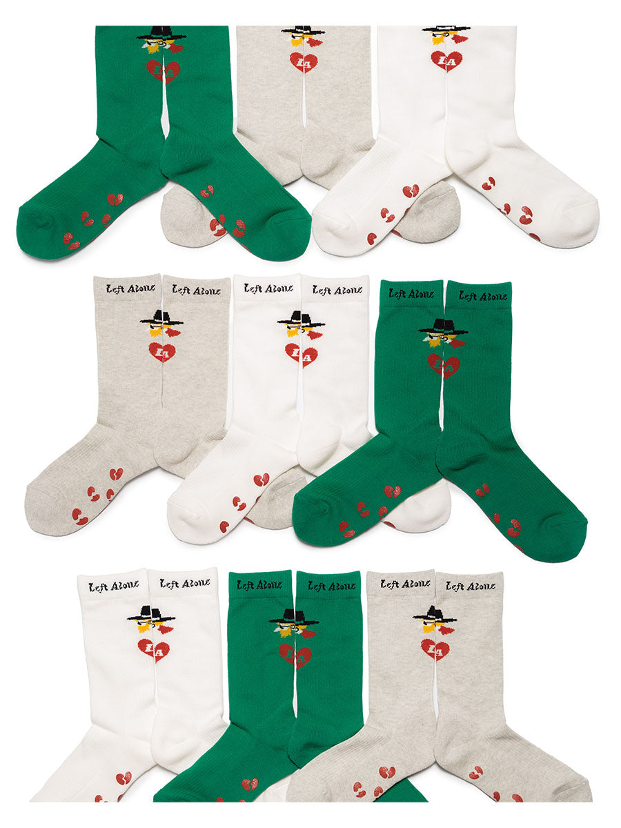 HEART SOCKS -WHITE-