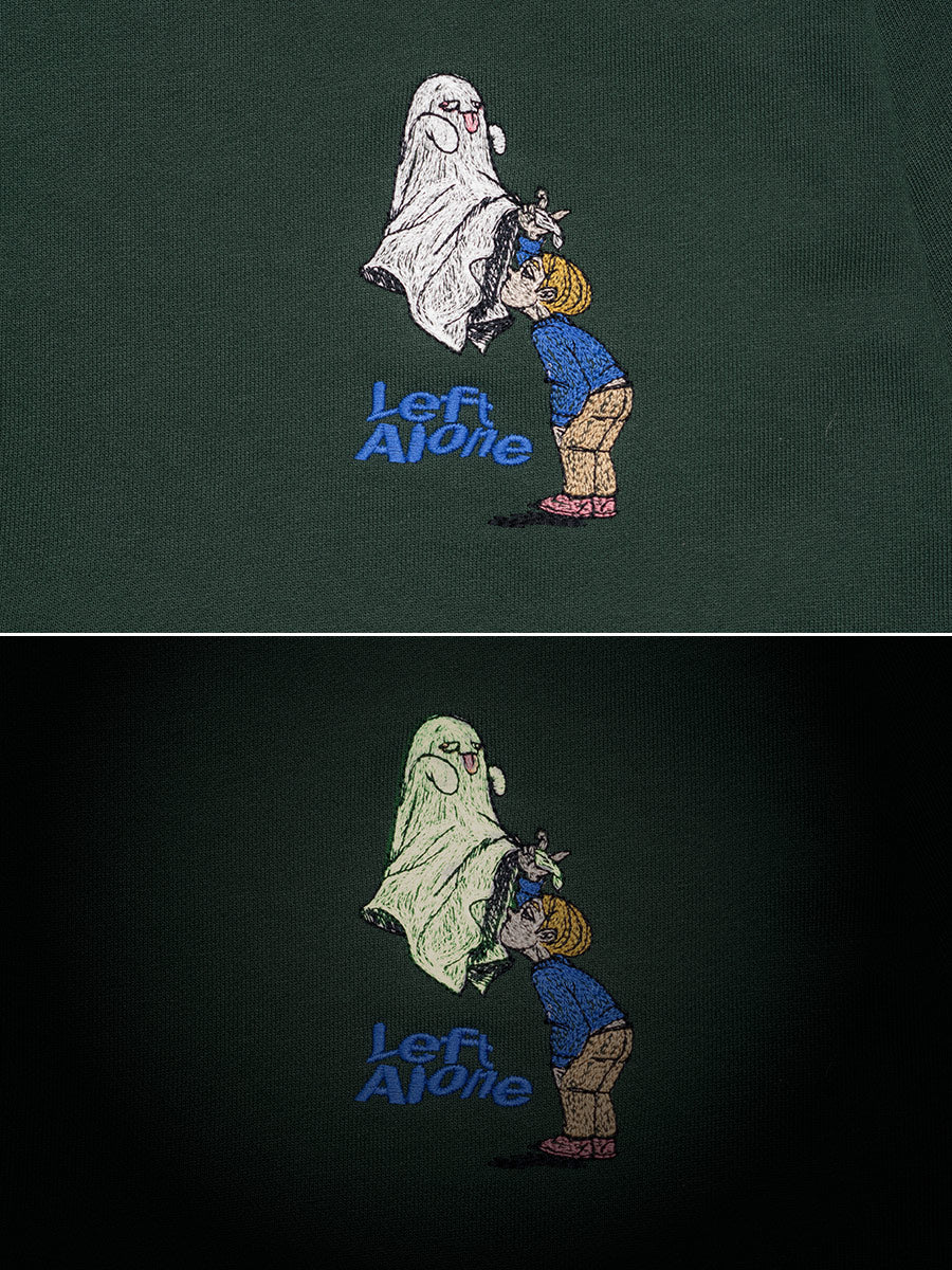 GHOST PUFF SWEAT -GREEN-