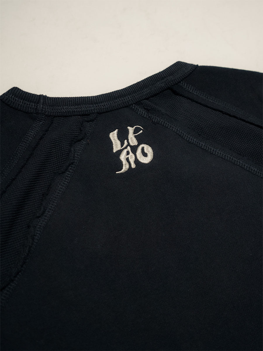 SWEAT S/S TEE -BLACK-
