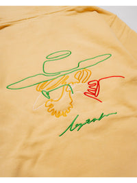 STUDS ICON ZIP PARKA -YELLOW-