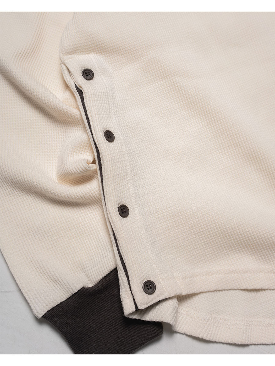 THERMAL RINGER LS TEE -IVORY-