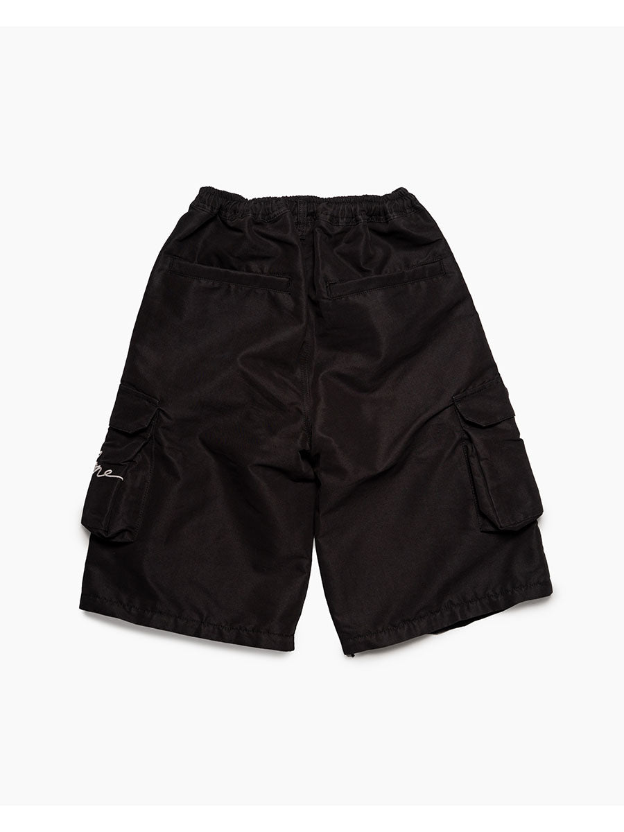 CARGO PANTS -BLACK-