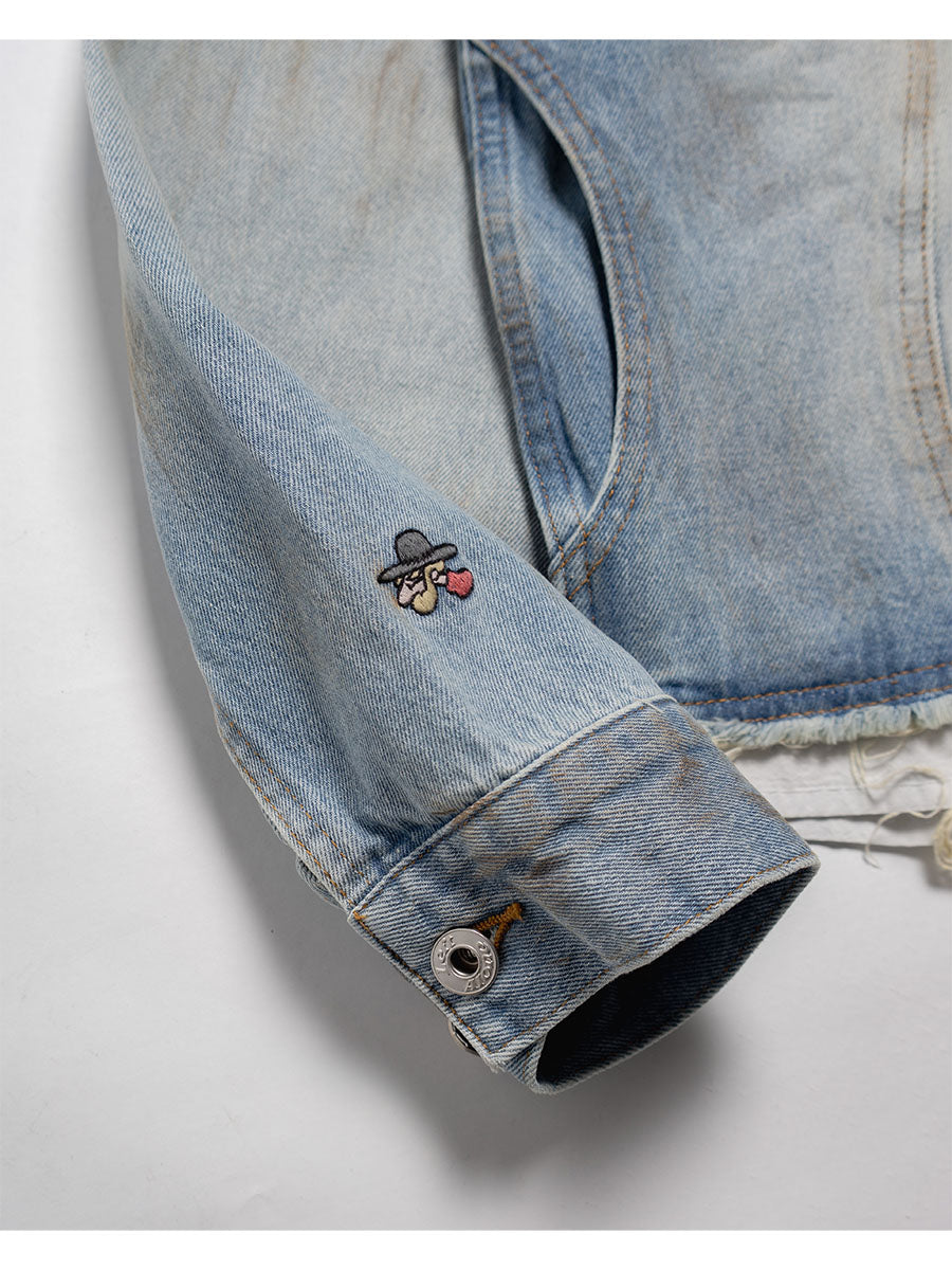 RAW WAVE DENIM JKT -L.INDIGO-