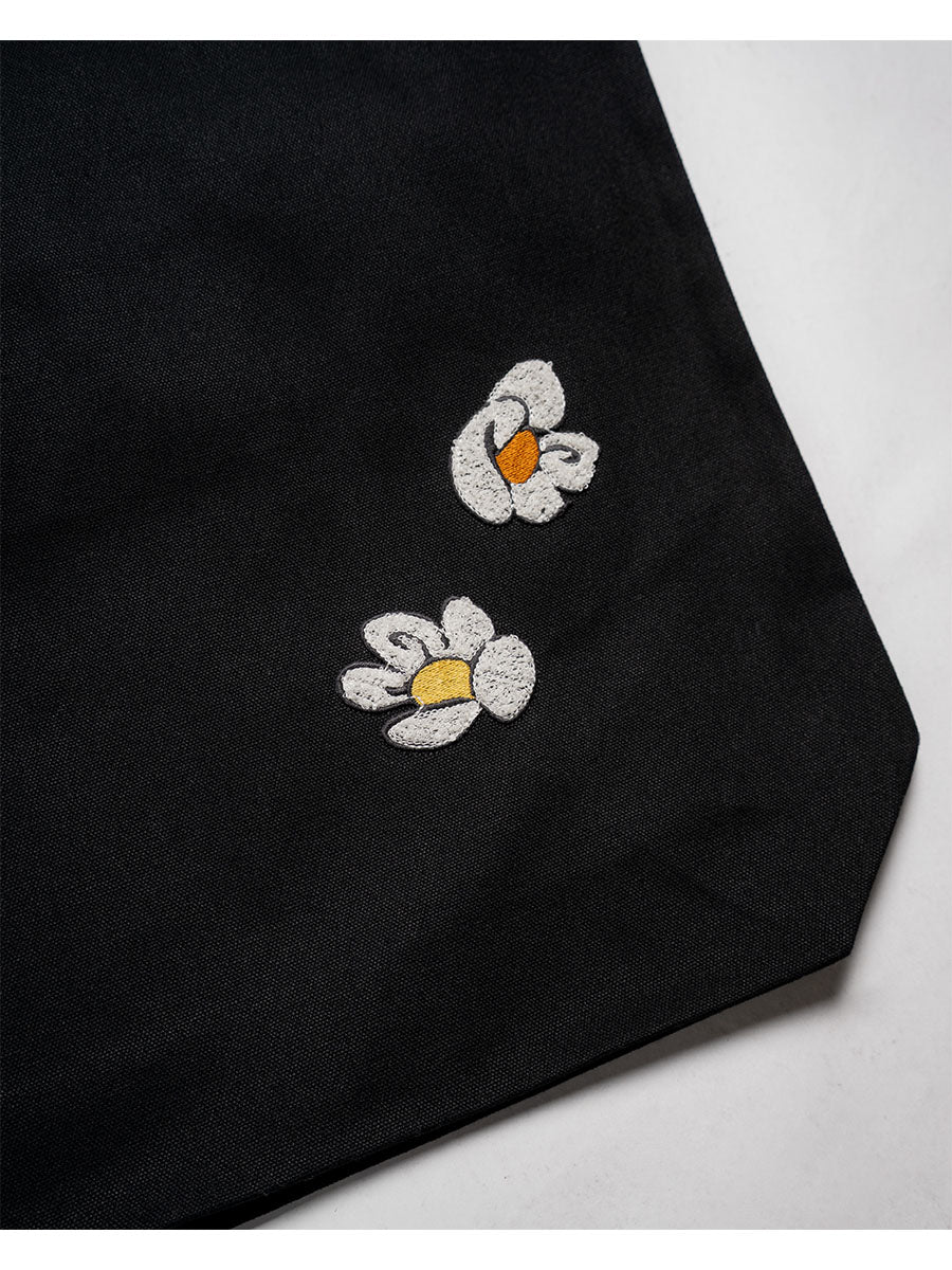 FLOWER 2WAY BAG -BLACK-