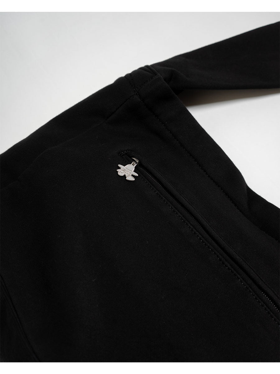 SHOULDER BAG -BLACK-