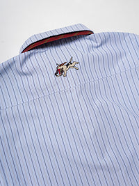 TIE L/S SHIRT -BLUE-