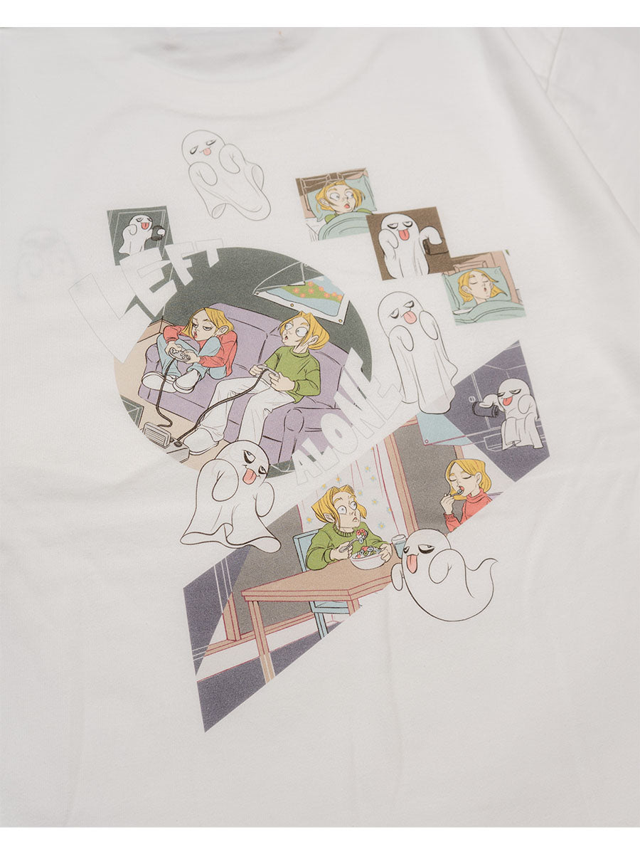 GHOST POCKET TEE -WHITE-