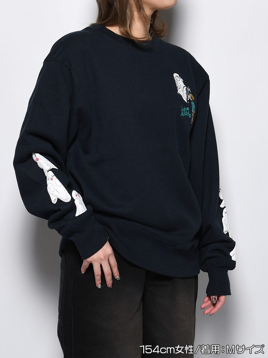 GHOST PUFF SWEAT -NAVY-