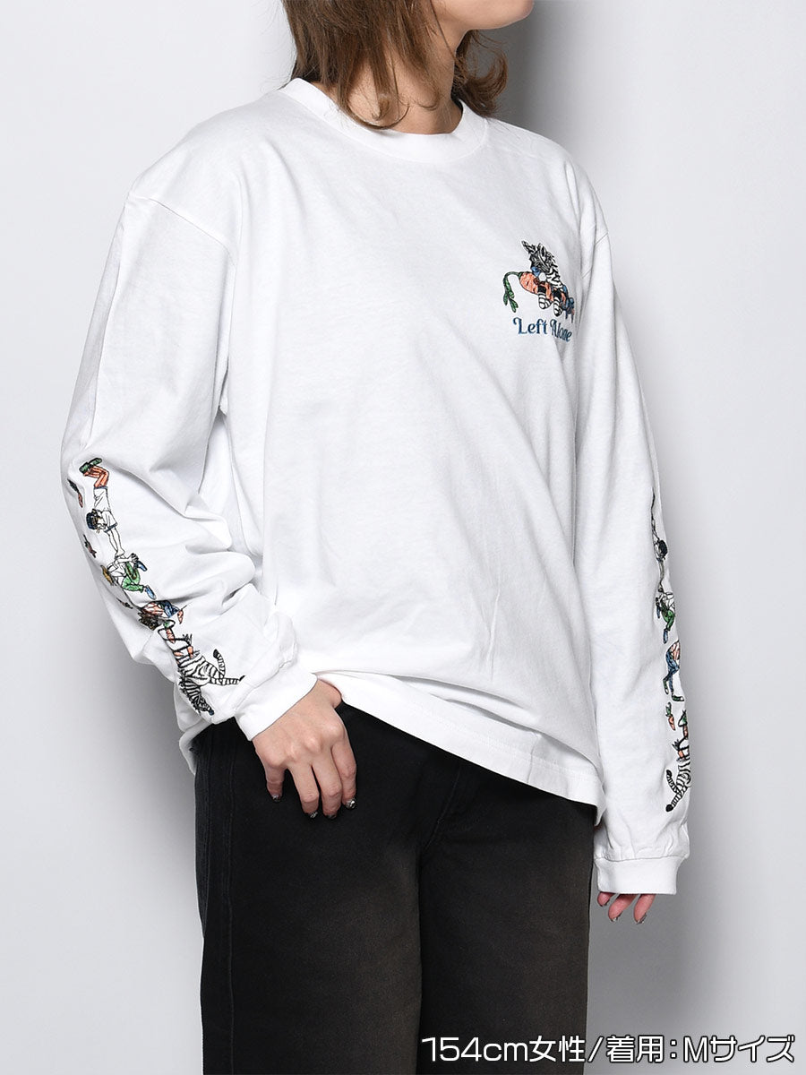 FAVORITE ZEBRA LS TEE -WHITE-